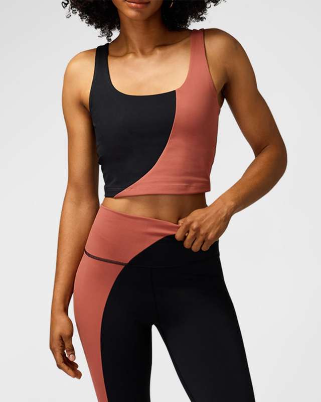 Indie Colorblock Cropped Tank Top